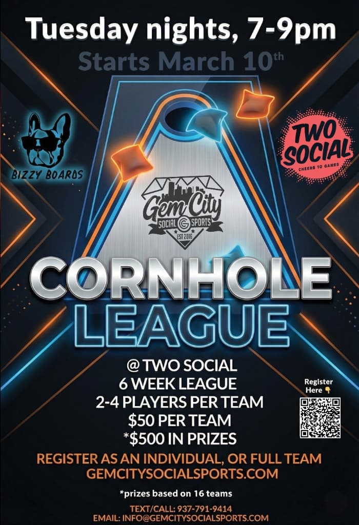 Cornhole League Poster